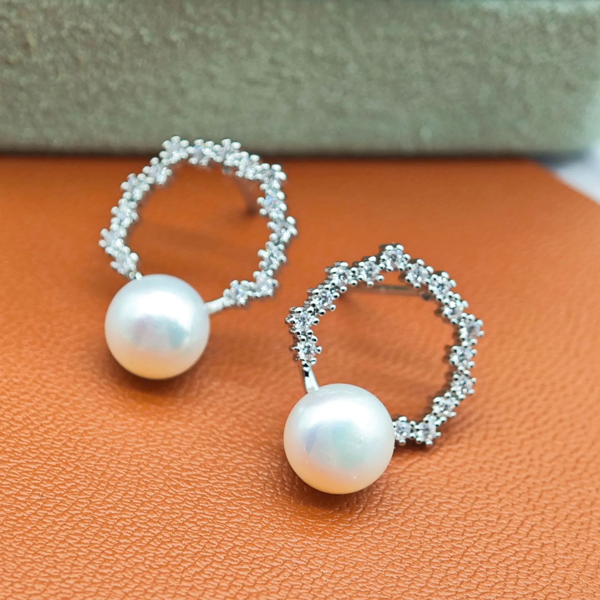S925 Sterling Silver Pearl Earrings Same Style — feature 9