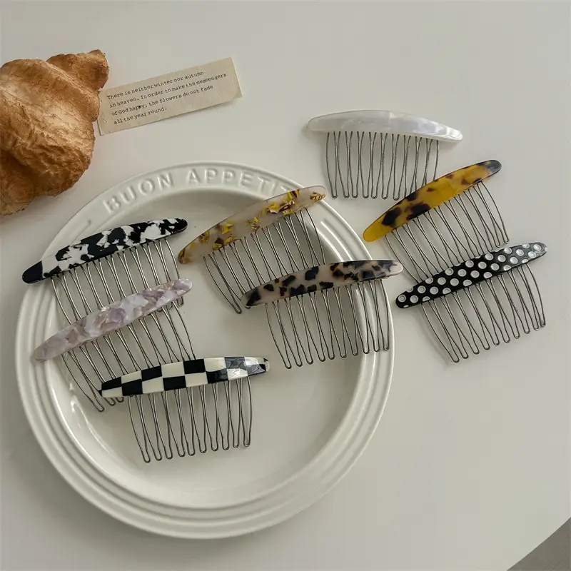 Acetate Hair Pin for Female Back Head Reverse Insert - Image 10