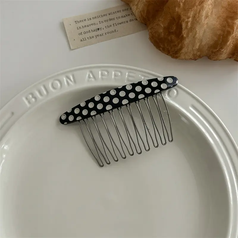 Acetate Hair Pin for Female Back Head Reverse Insert - Image 3