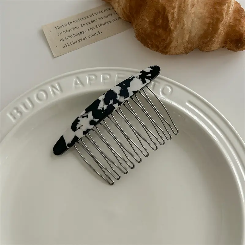 Acetate Hair Pin for Female Back Head Reverse Insert - Image 4