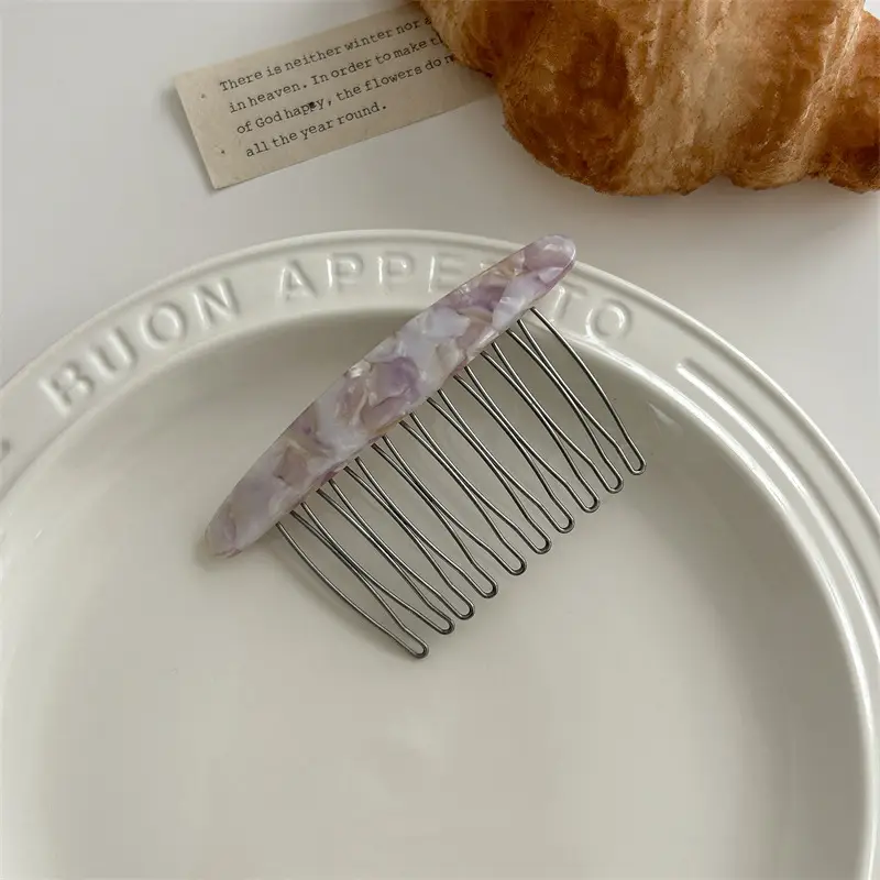 Acetate Hair Pin for Female Back Head Reverse Insert - Image 5