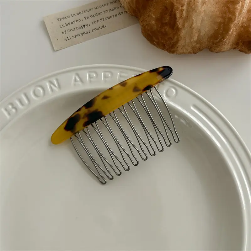 Acetate Hair Pin for Female Back Head Reverse Insert - Image 7