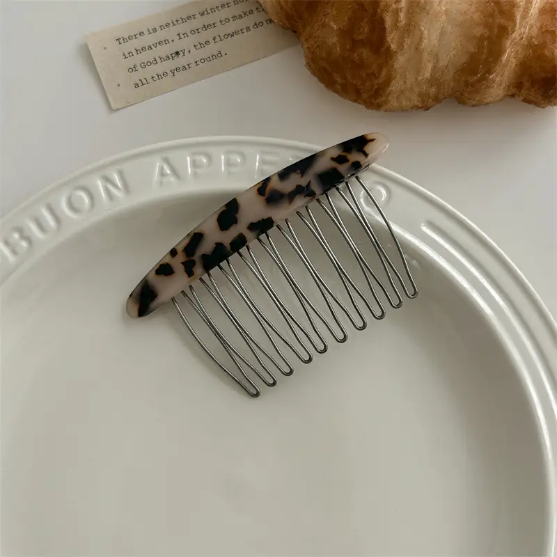 Acetate Hair Pin for Female Back Head Reverse Insert - Image 8