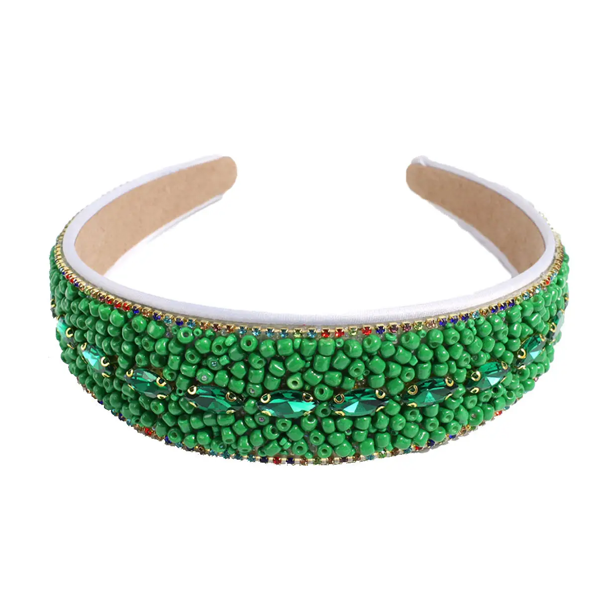 Black Rhinestone Wide Headband for Women - Image 26