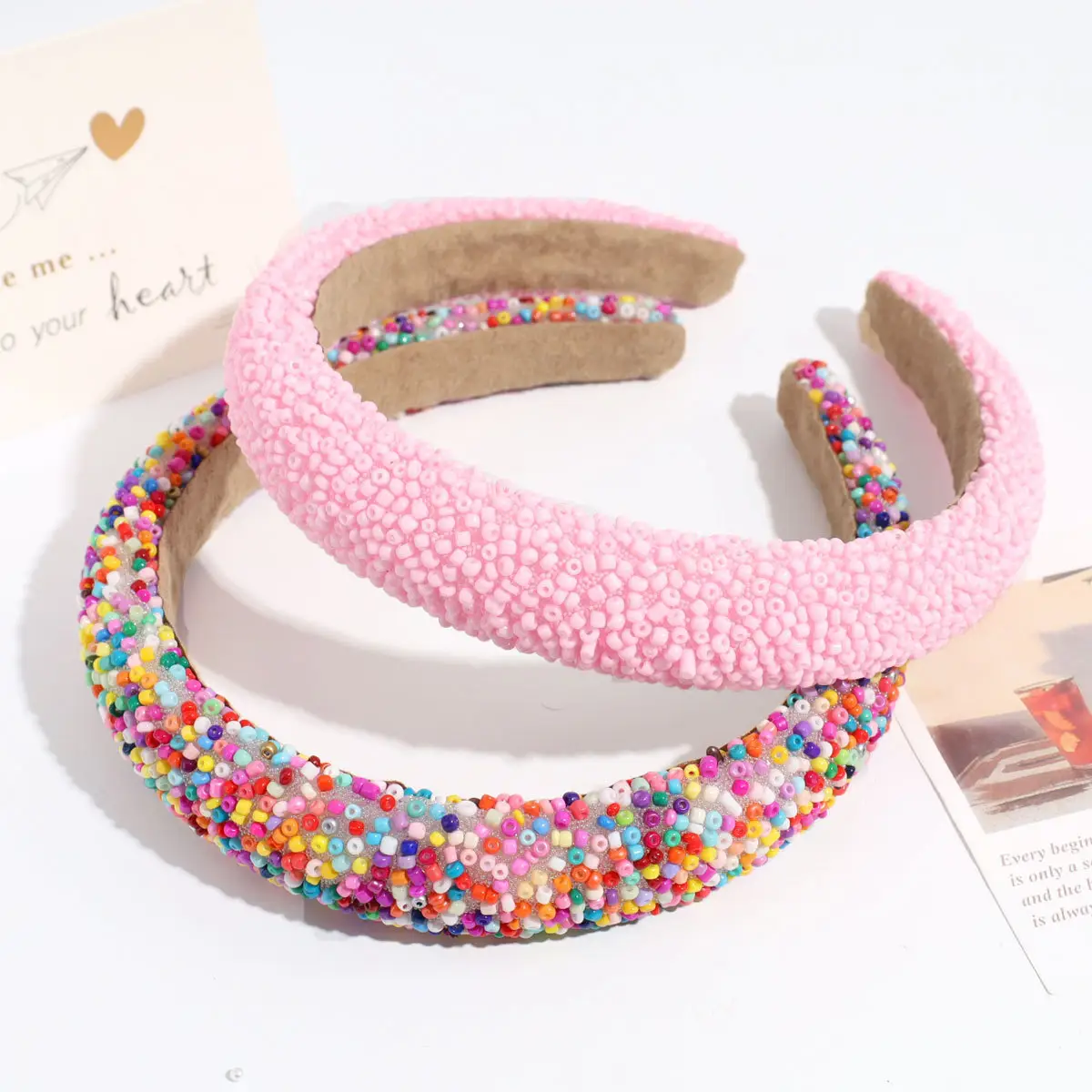 Black Rhinestone Wide Headband for Women — feature 16