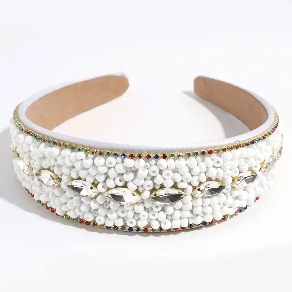 Black Rhinestone Wide Headband for Women — feature 18
