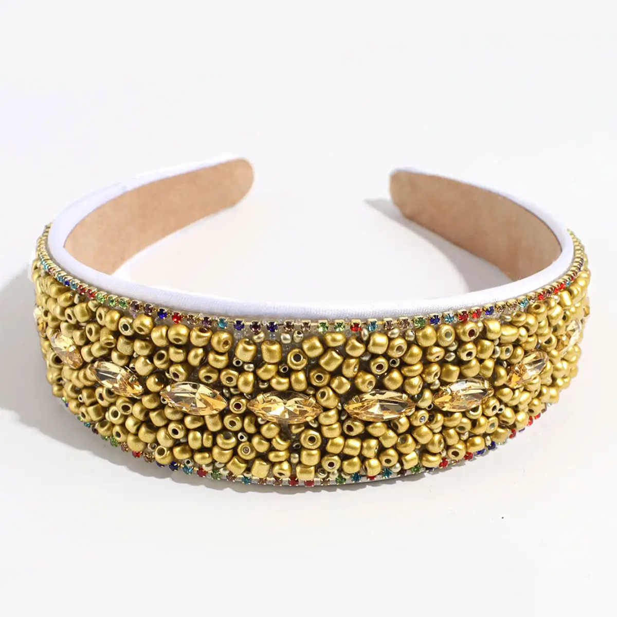 Black Rhinestone Wide Headband for Women — feature 20