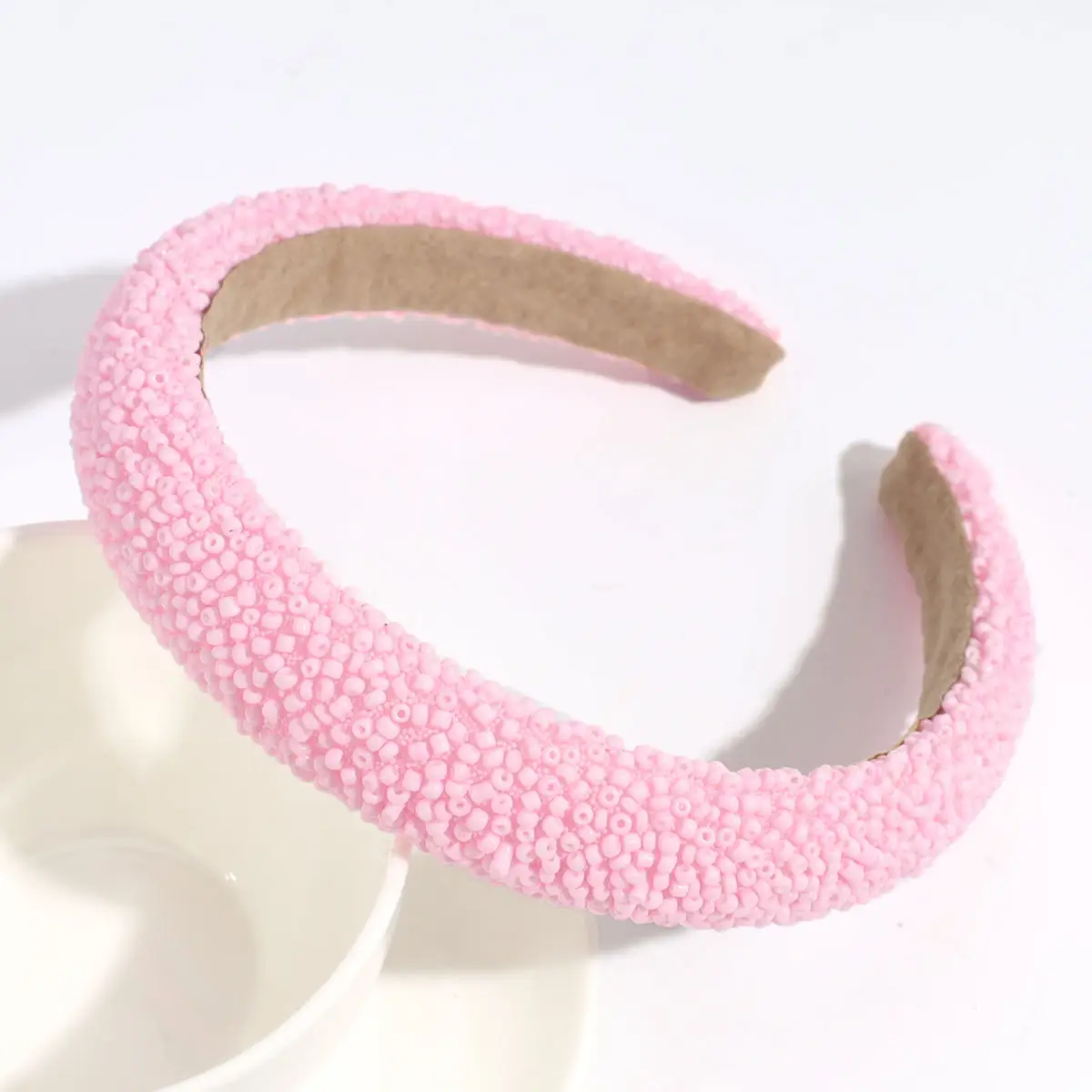 Black Rhinestone Wide Headband for Women - Image 7