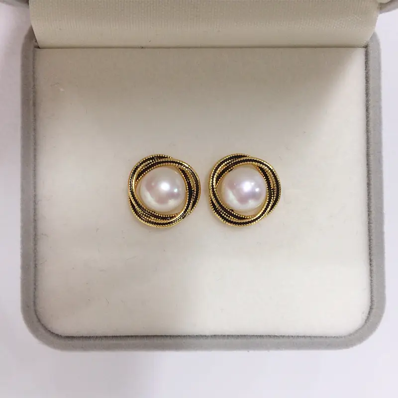 5Pcs Gold Pearl Bird's Nest Necklace Set — feature 9