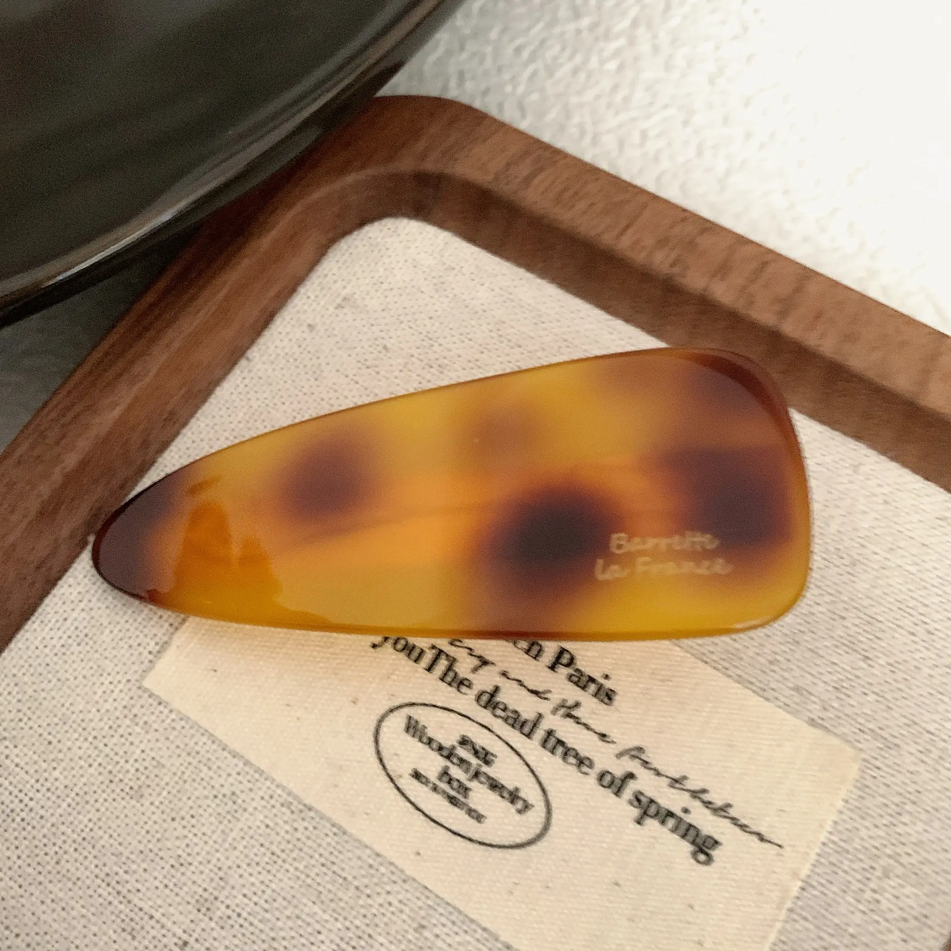 Vintage Acetate Water Drop Hairpin for Women