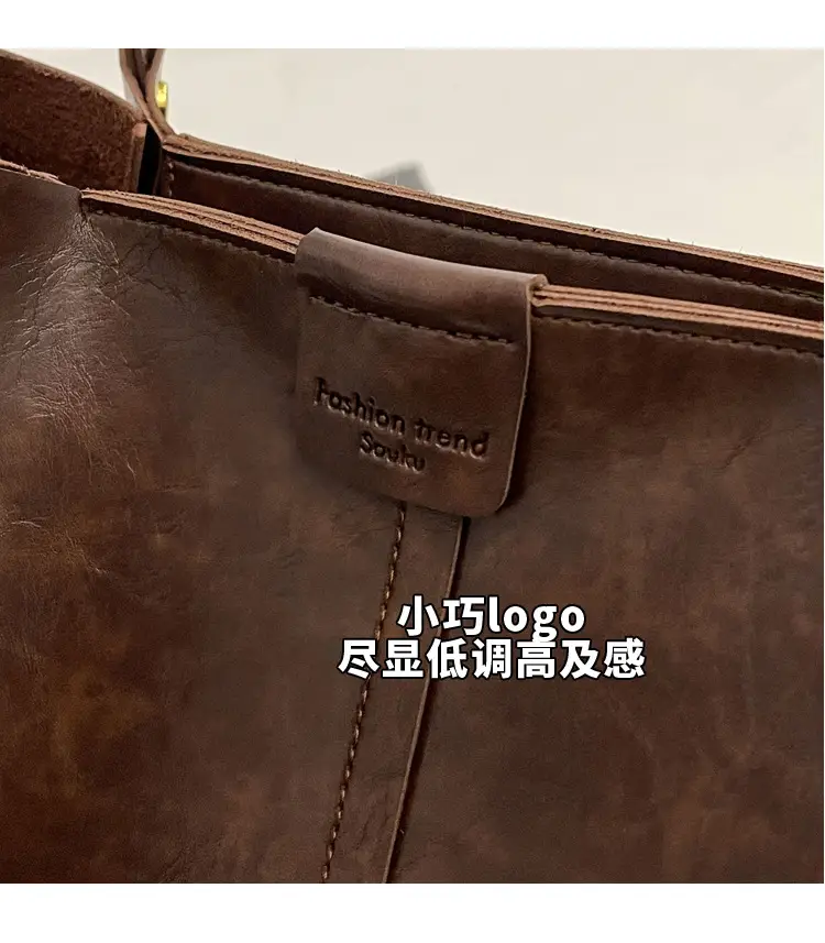 Maillard Women's Large Capacity Brown Leather Tote Bag — feature 4