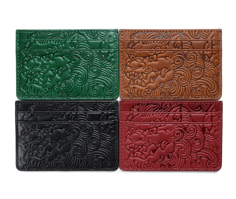 Card Holder men's leather ultra-thin card holder vegetable tanned cowhide small coin purse simple women's bus card holder certificate set Wholesale — feature 14