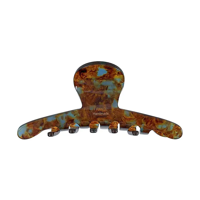 High-End Acetic Acid Hair Clip Large Blue Brown Shark Style