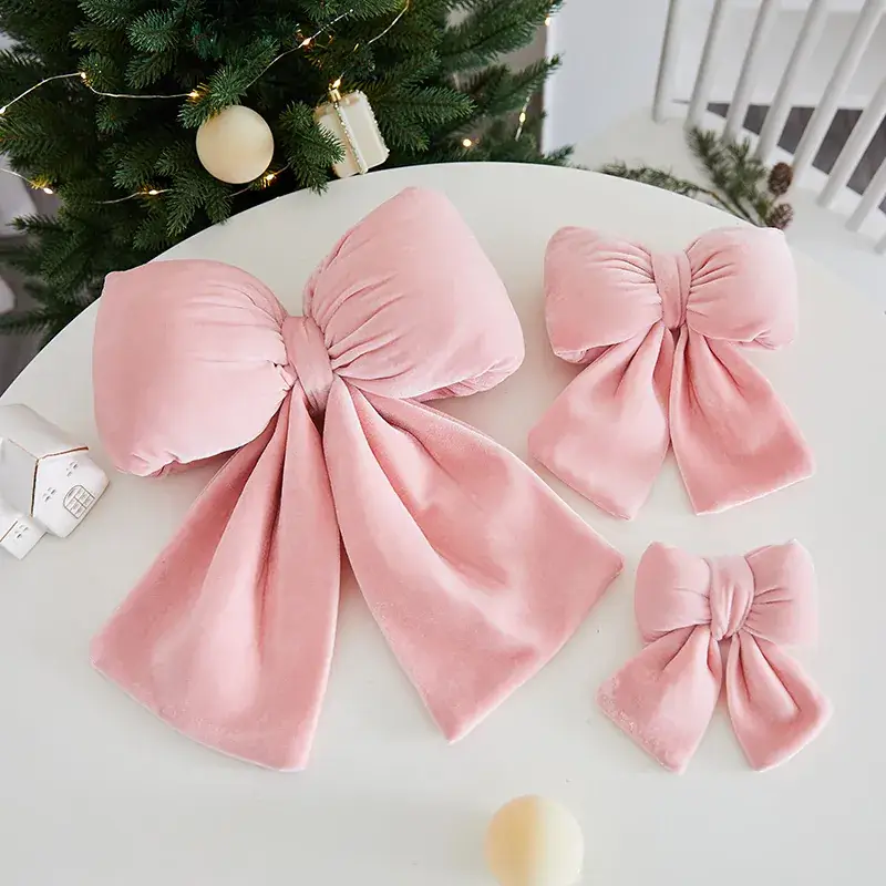 Red Velvet Bow Decorative Photo Attire 23x18cm - Image 20