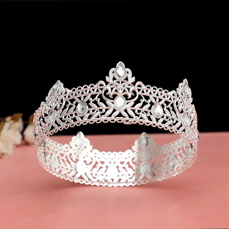 Gold Full Crown Crown for Boys Men Queen Performance - Image 21