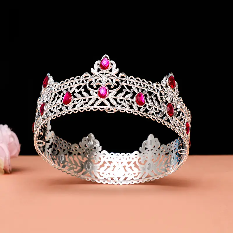 Gold Full Crown Crown for Boys Men Queen Performance - Image 23