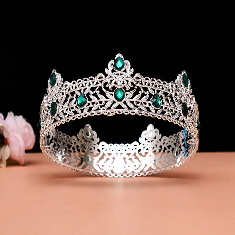 Gold Full Crown Crown for Boys Men Queen Performance - Image 24