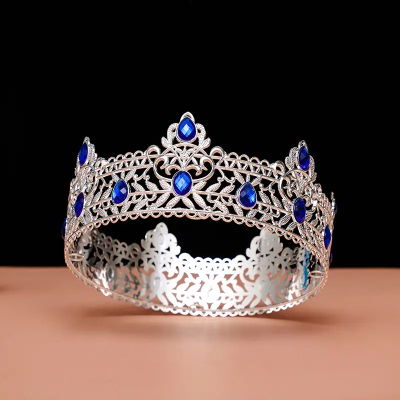 Gold Full Crown Crown for Boys Men Queen Performance - Image 28