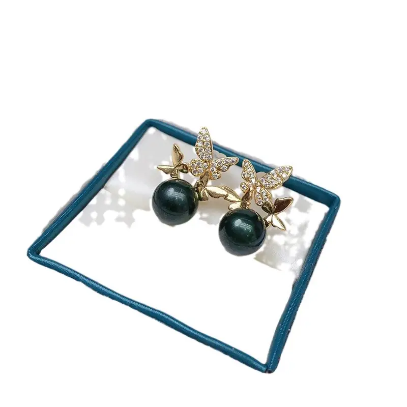 Freshwater Pearl Butterfly Earrings for Women - Image 8
