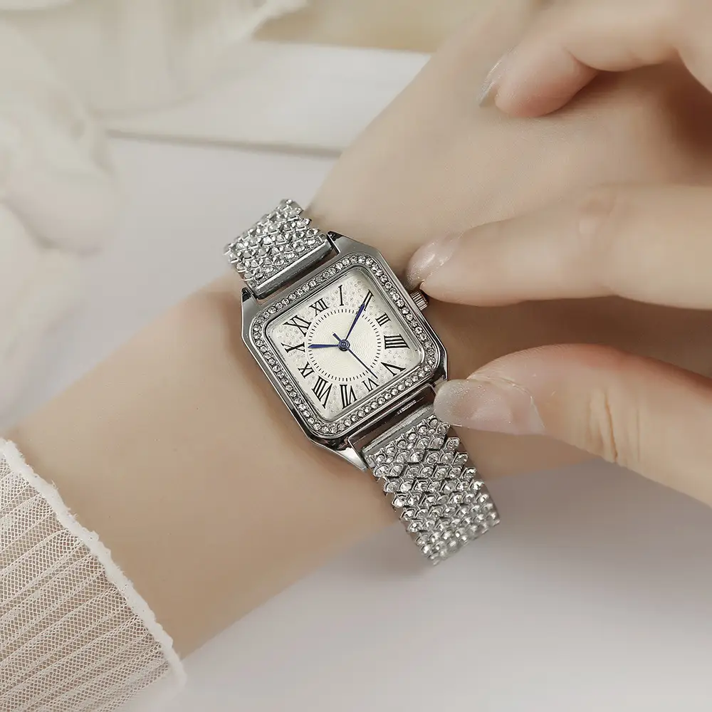 Women's Starry Rhinestone Quartz Watch with Roman Numeral — feature 8