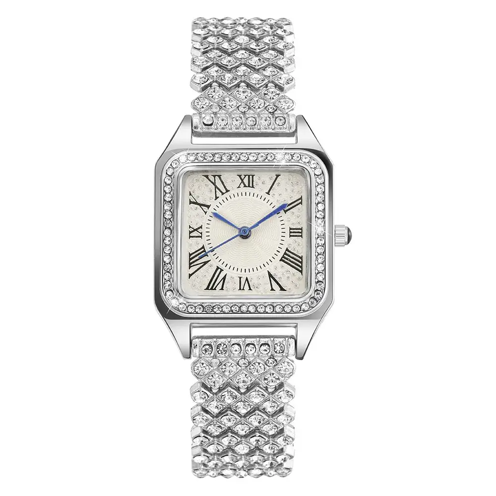 Women's Starry Rhinestone Quartz Watch with Roman Numeral