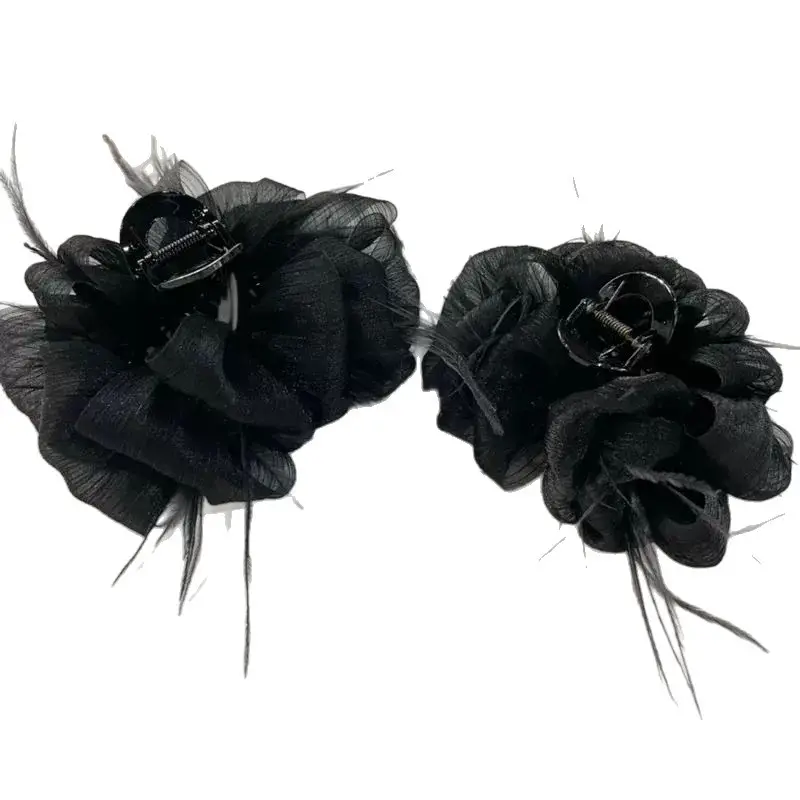 Black Mesh Cloud Bubble Hair Clip for Women - Image 47