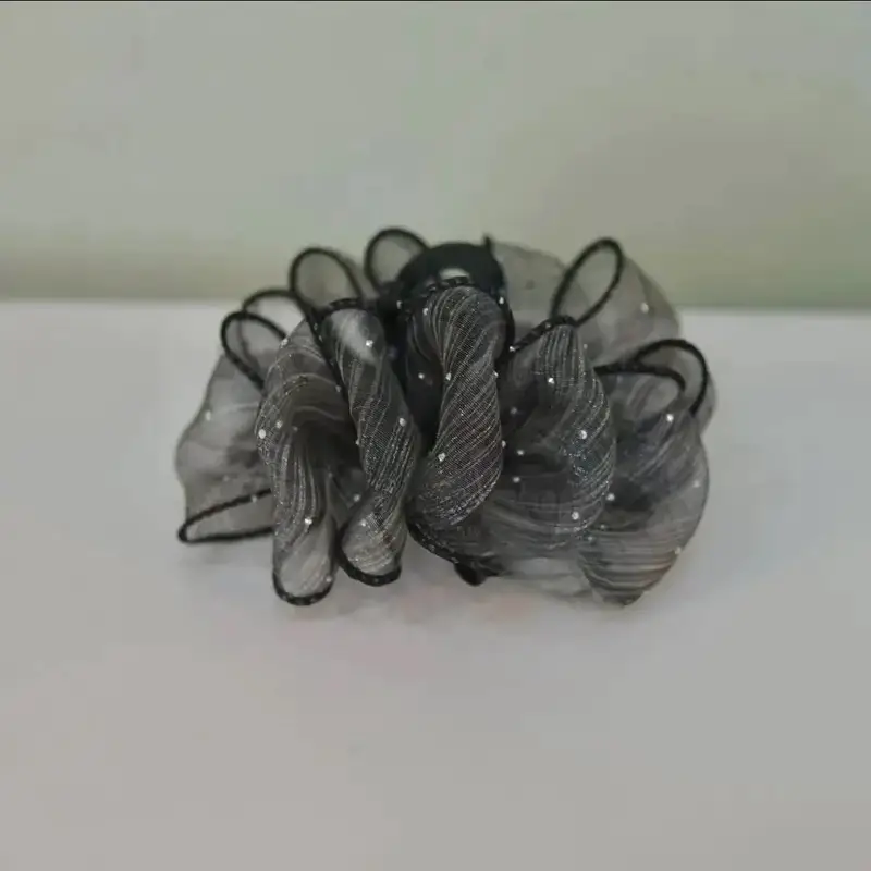 Black Mesh Cloud Bubble Hair Clip for Women — feature 16