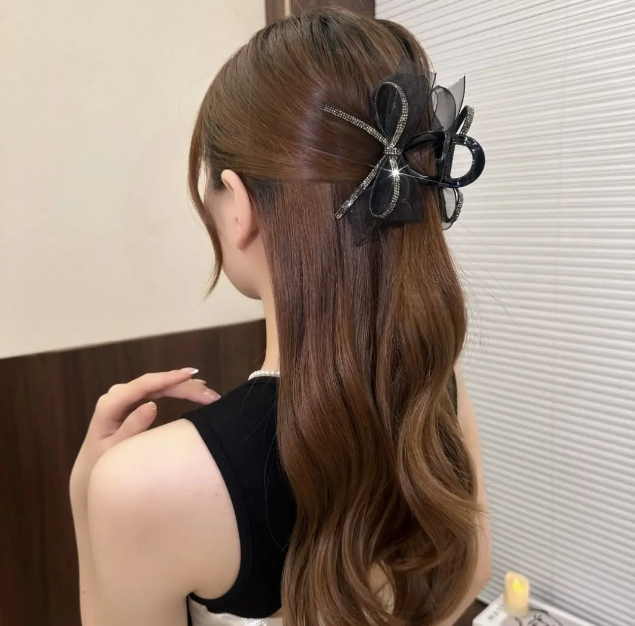 Black Mesh Cloud Bubble Hair Clip for Women — feature 29
