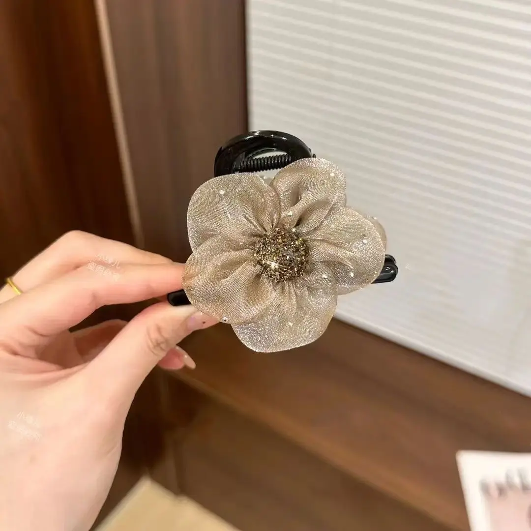 Black Mesh Cloud Bubble Hair Clip for Women — feature 35