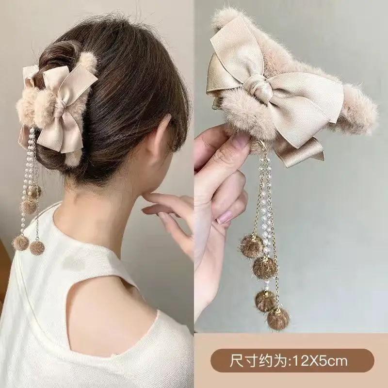 Black Mesh Cloud Bubble Hair Clip for Women - Image 41