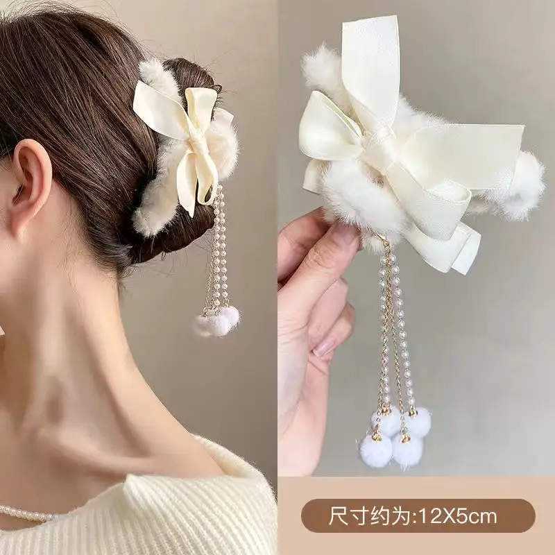Black Mesh Cloud Bubble Hair Clip for Women - Image 42