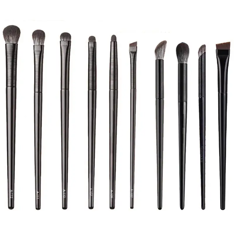 Cangzhou 10 Eye Makeup Brushes Full Set Leather Bag Portable - Image 28