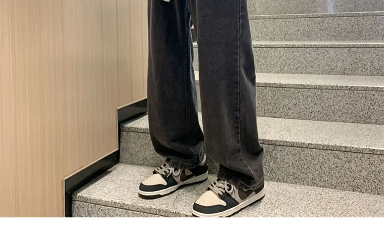 Men Wide Leg Jeans American High Street Spring Trousers — feature 11