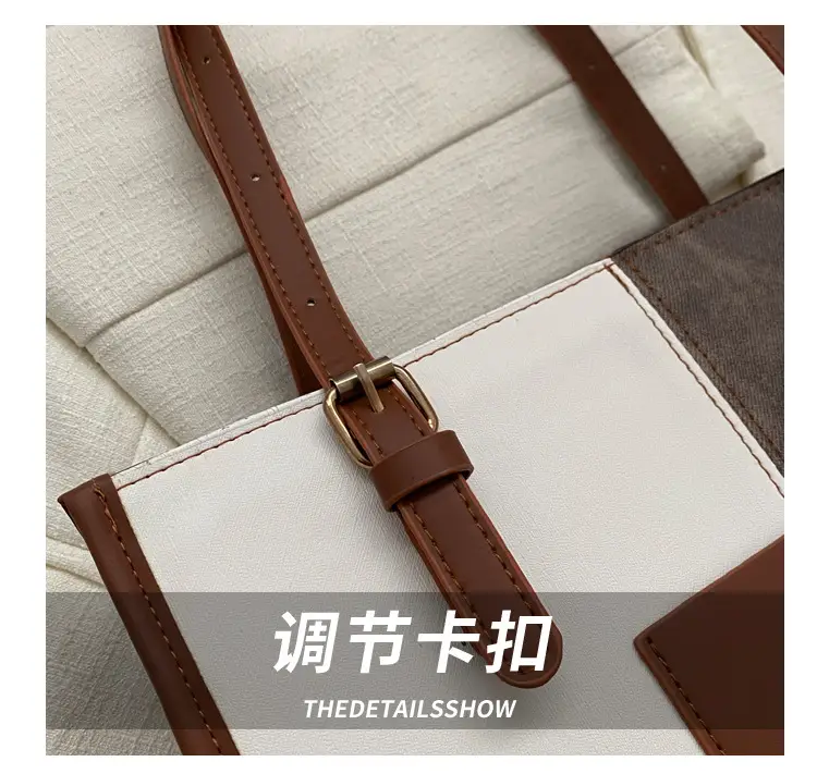 Korean Retro Shoulder Tote Bag Black 2023 Winter — feature 3