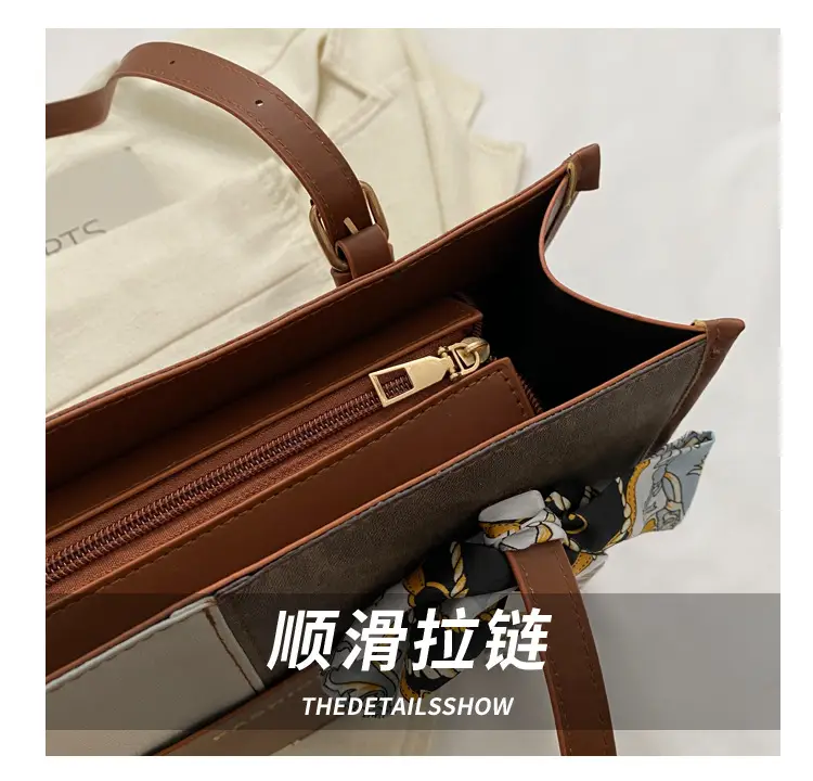 Korean Retro Shoulder Tote Bag Black 2023 Winter — feature 4