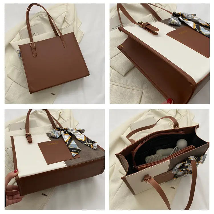 Korean Retro Shoulder Tote Bag Black 2023 Winter — feature 7