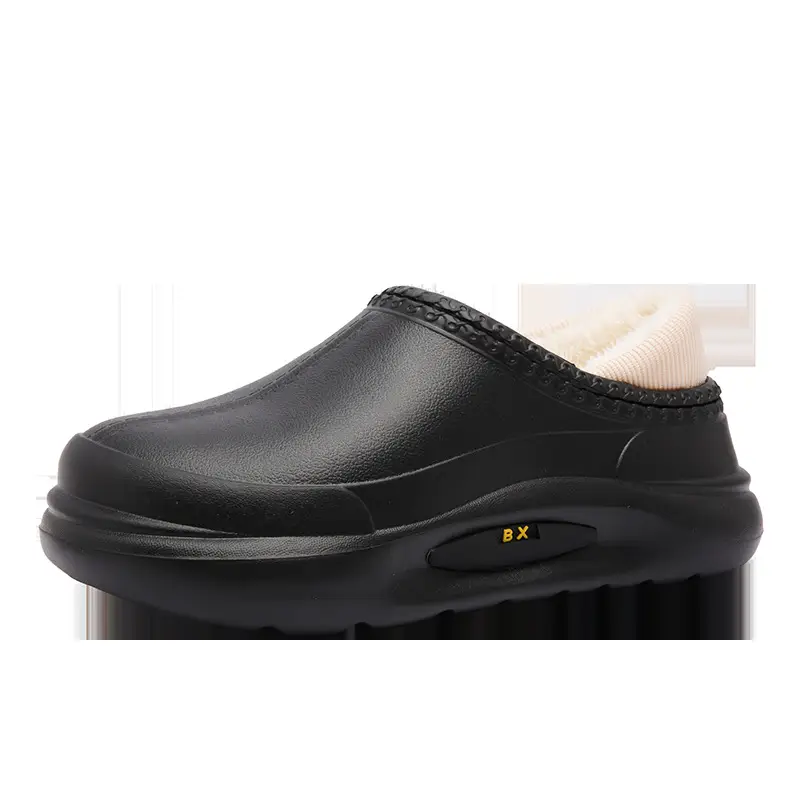 Cotton Shoes Couple's Bag Heel Waterproof fleece-lined Warm Cotton Slippers Platform Men's Slippers Lazy Shoes Trendy Mao Mao Slippers - Image 26