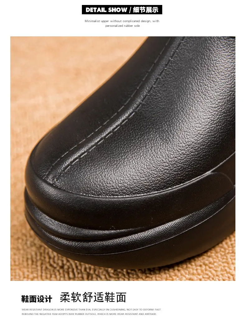Cotton Shoes Couple's Bag Heel Waterproof fleece-lined Warm Cotton Slippers Platform Men's Slippers Lazy Shoes Trendy Mao Mao Slippers — feature 5
