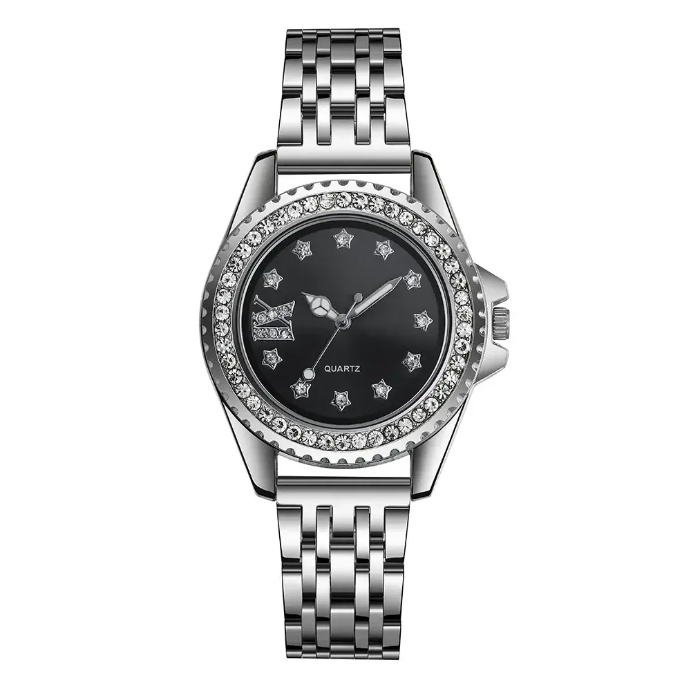 Women's Star Scale Rhinestone Alloy Watch
