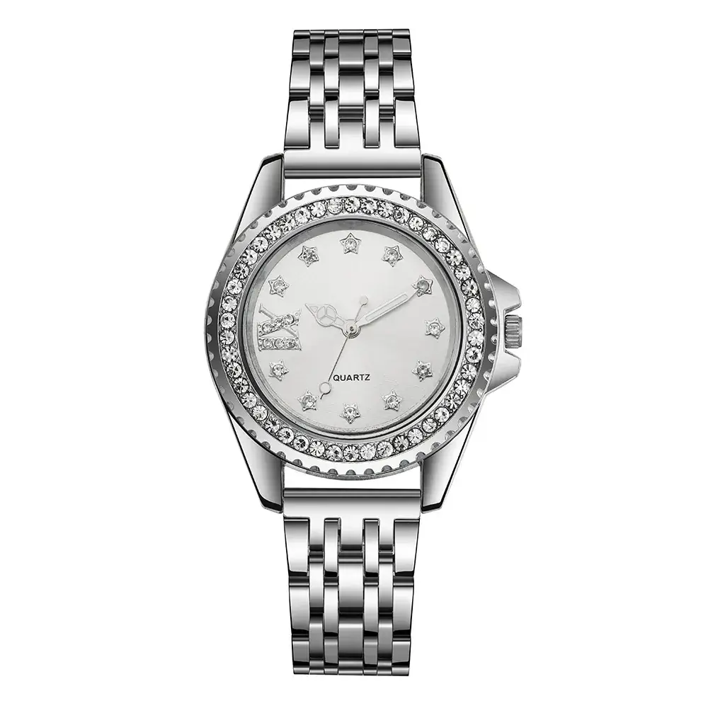 Women's Star Scale Rhinestone Alloy Watch