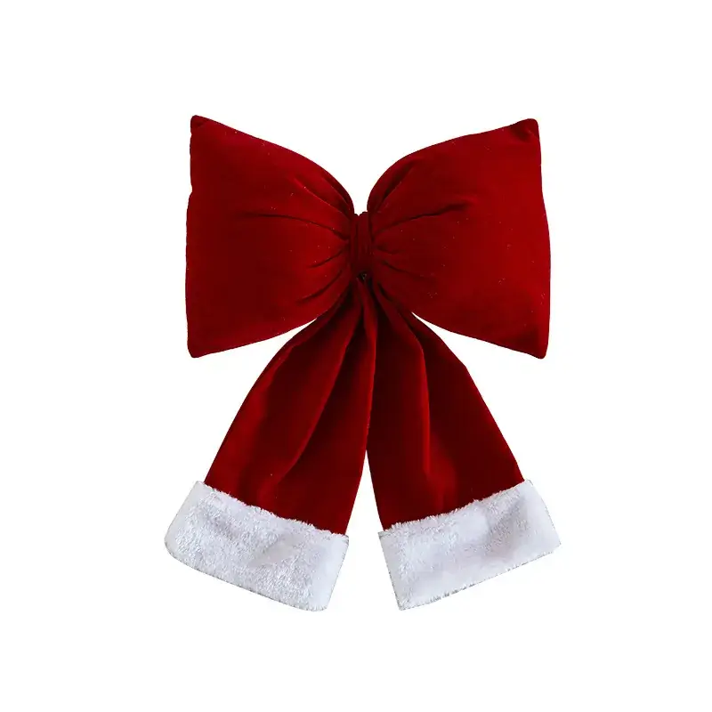 Green Velvet Bow Pendant for Christmas Decor - Image 22
