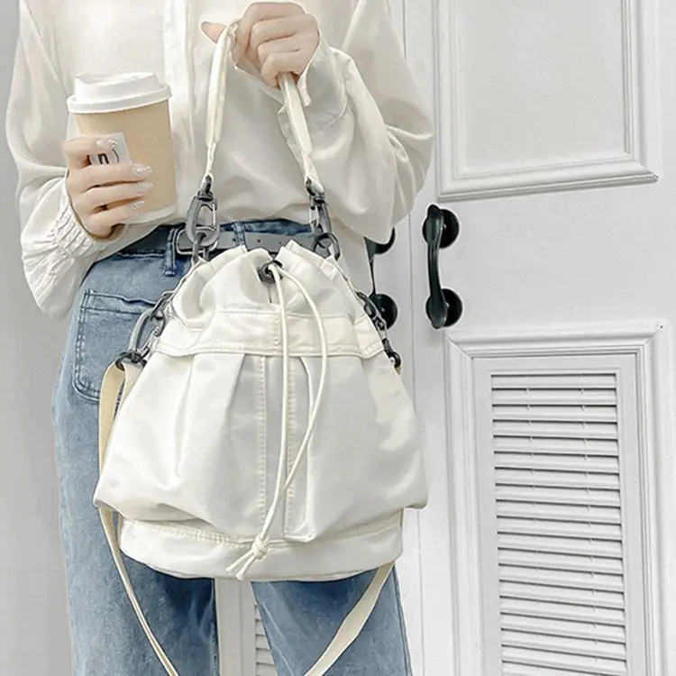 2026 Nylon Bucket Bag Drawstring Shoulder Crossbody - Image 7