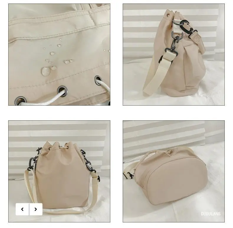 2026 Nylon Bucket Bag Drawstring Shoulder Crossbody — feature 28