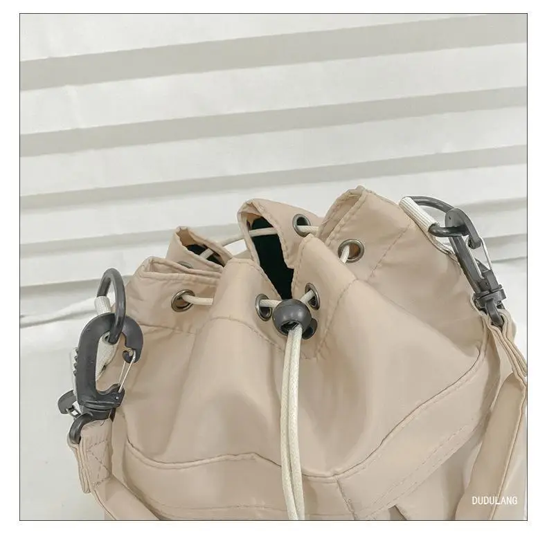 2026 Nylon Bucket Bag Drawstring Shoulder Crossbody — feature 33
