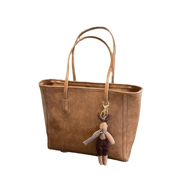 Retro Brown Tote Bag for Women 2025 - Image 6