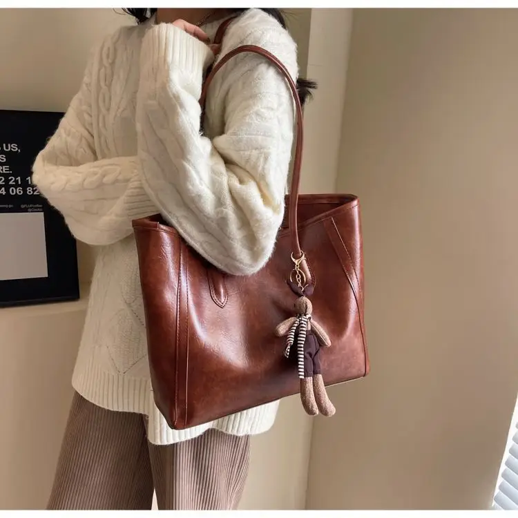 Retro Brown Tote Bag for Women 2025 — feature 13