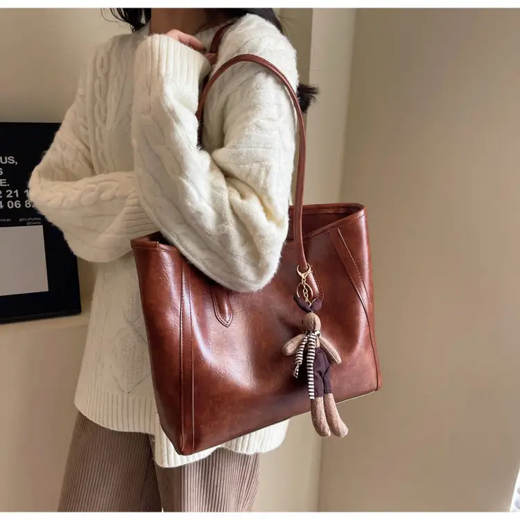 Retro Brown Tote Bag for Women 2025 — feature 15