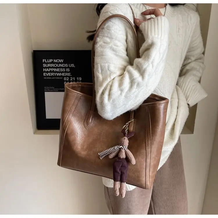 Retro Brown Tote Bag for Women 2025 — feature 17