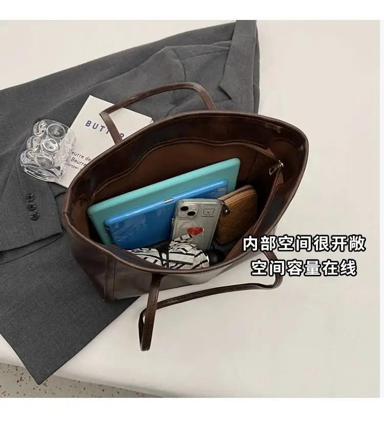 Retro Brown Tote Bag for Women 2025 — feature 6