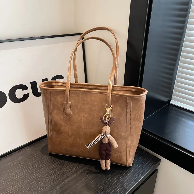 Retro Brown Tote Bag for Women 2025 - Image 4